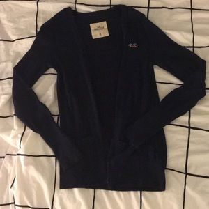 navy blue Hollister cardigan